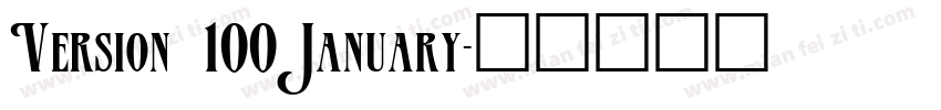 Version 100January字体转换